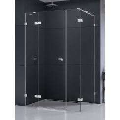 New Trendy Eventa cabină de duș 110x80 cm dreptunghiular crom luciu/sticlă transparentă EXK-4553