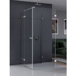 New Trendy Eventa cabină de duș 100x80 cm dreptunghiular crom luciu/sticlă transparentă EXK-4599