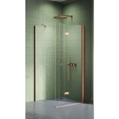 New Trendy New Soleo Copper Brushed cabină de duș 120x80 cm dreptunghiular cupru periat/sticlă transparentă K-2062