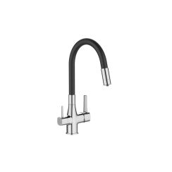 Invena Glamour baterie de bucatarie cu filtru pe picior crom BZ02F08