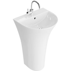 LaVita Pera lavoar 45.5x41.5 cm semicircular stativ alb 5900378334385
