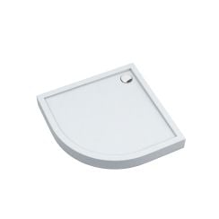 Schedline Cameron Smooth White cădiță de duș semirotundă 80x80 cm alb 3ST.C1O-8080