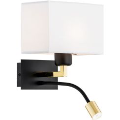 Argon Bill lampă de perete 2x15 W alb-negru 1051