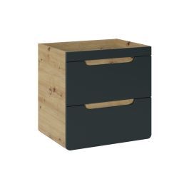 Comad Aruba Cosmos dulap 60x46x59 cm sub chiuveta pe picioare grafit-stejar ARUBA COSMOS 820- 60CM FSC