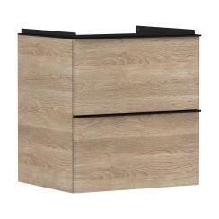 Hansgrohe Xelu Q dulap 58x49.5x60.5 cm sub chiuveta pe perete negru-stejar 54025670