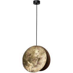 Nowodvorski Lighting Wheel Gold lampă suspendată 1x10 W negru-auriu 9028
