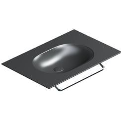 Catalano Horizon lavoar 75x50 cm dreptunghiular clasică-mobilier negru 0520760022