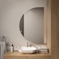 Baltica Design Tiny Border Semi Round oglindă 120x60 cm argint 5904107923901