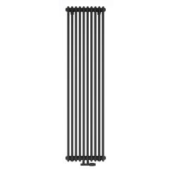 Luxrad Columnus 2 calorifer decorativ 180x47 cm podłączenie inferior negru COL21800470S040ZDC