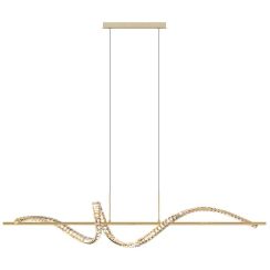 Zuma Line Athesa lampa wisząca 1x26 W przezroczysta-złota MD3170-1-3GT