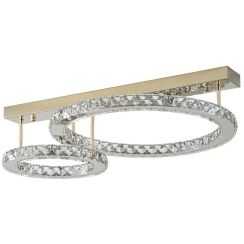 Zuma Line Girona lampă de tavan 1x36 W transparent-auriu MX3713-2-3GT