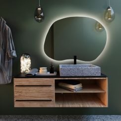 Baltica Design Bright Stain II oglindă 90x64 cm cu iluminare 5904107914640