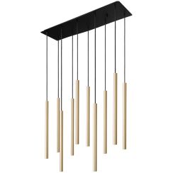 Nowodvorski Lighting Laser lampă suspendată mai mult de 6x10 W negru-alamă 8924