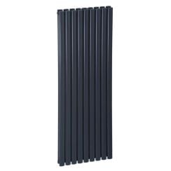 Luxrad Ring Podwójny calorifer decorativ 190x64.2 cm podłączenie inferior negru RINP1900642S040ZDC