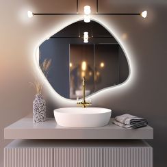 Baltica Design Bright Stain III oglindă 60x52 cm cu iluminare alb 5904107919966