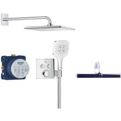 Set set de duș Grohe Precision Smartcontrol 34876000, racletă de apă Grohe 4067393055617