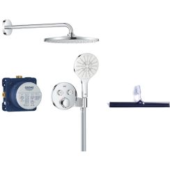 Set set de duș Grohe Precision Smartcontrol 34877000, racletă de apă Grohe 4067393055617