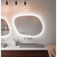 Baltica Design Bright Stain IV oglindă 60x43 cm cu iluminare alb 5904107920696