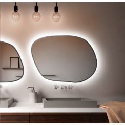 Baltica Design Bright Stain IV oglindă 50x36 cm cu iluminare argint 5904107921037