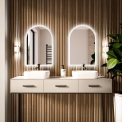 Baltica Design Tiny Border Pastille Cut oglindă 50x120 cm cu iluminare alb 5904107926360