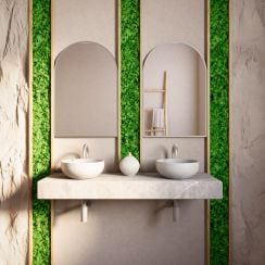 Baltica Design Tiny Border Pastille Cut oglindă 50x110 cm argint 5904107924854