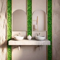 Baltica Design Tiny Border Pastille Cut oglindă 50x100 cm argint 5904107924830