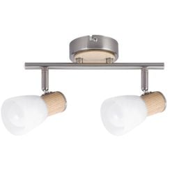 Rabalux Gavin lampă de tavan 2x40 W alb-crom-satin 6487