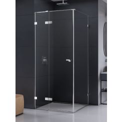 New Trendy Eventa cabină de duș 90x70 cm dreptunghiular crom luciu/sticlă transparentă EXK-4474