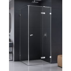 New Trendy Eventa cabină de duș 100x90 cm dreptunghiular crom luciu/sticlă transparentă EXK-4507