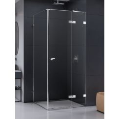 New Trendy Eventa cabină de duș 110x100 cm dreptunghiular crom luciu/sticlă transparentă EXK-4514