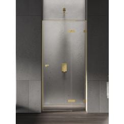 New Trendy Eventa Gold Shine uși de duș 100 cm înclinabilă auriu luciu/sticlă transparentă EXK-4676