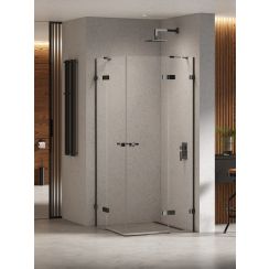 New Trendy Eventa Black Chrome cabină de duș 120x80 cm dreptunghiular negru luciu/sticlă transparentă EXK-6225
