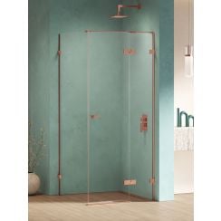 New Trendy Eventa Copper Shine cabină de duș 100x70 cm dreptunghiular cupru luciu/sticlă transparentă EXK-6412