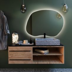 Baltica Design Bright Stain II oglindă 100x72 cm cu iluminare 5904107915333