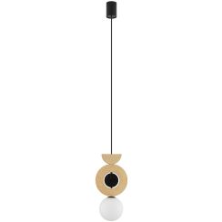 Nowodvorski Lighting Drops Wood lampă suspendată 1x12 W negru 11174