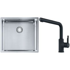 Set chiuveta din otel Franke Box 127.0453.655, baterie bucătărie Franke Urban 115.0627.523