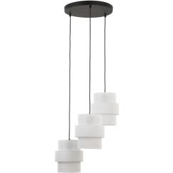 TK Lighting Calisto lampă suspendată 3x15 W alb 6018