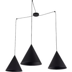 TK Lighting Cono lampă suspendată 3x15 W negru 6629