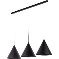 TK Lighting Cono lampă suspendată 3x15 W negru 10068