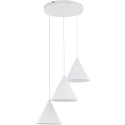 TK Lighting Cono lampă suspendată 1x15 W alb 10012