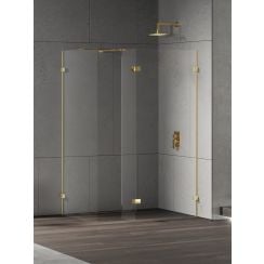 New Trendy Eventa Gold Shine perete cabină de duș walk-in 70 cm auriu luciu/sticla transparentă EXK-4885