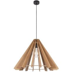 TK Lighting Eris lampă suspendată 1x15 W maro 6611
