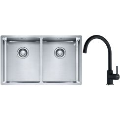 Set chiuveta din otel Franke Box 127.0370.188, baterie bucătărie Franke Lina 115.0626.020