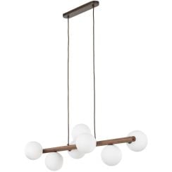 TK Lighting Estera lampă suspendată x8 W lemn 10272
