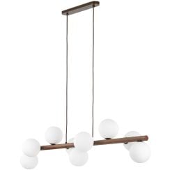 TK Lighting Estera lampă suspendată x8 W lemn 10273