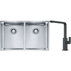 Set chiuveta din otel Franke Box 127.0370.188, baterie bucătărie Franke Mythos 115.0550.441