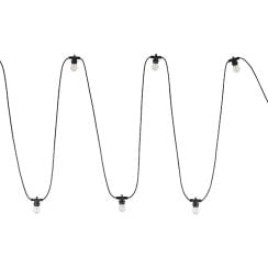 TK Lighting Girlanda ghirlandă exterioară x15 W negru 10183