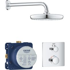 Grohe Grohtherm set cadă și duș ascuns cu termostat da crom 34728000