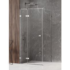 New Trendy Avexa cabină de duș 120x90 cm dreptunghiular crom luciu/sticlă transparentă EXK-1507