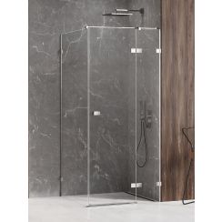 New Trendy Avexa cabină de duș 120x110 cm dreptunghiular crom luciu/sticlă transparentă EXK-1512